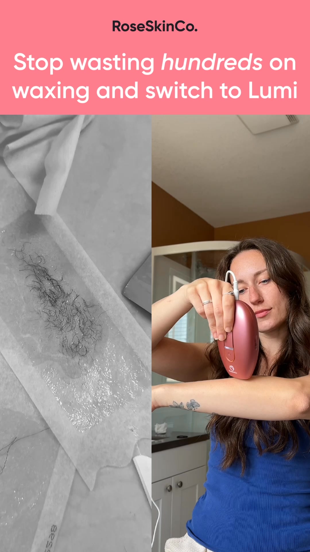 “Secret: I gave up waxing.”