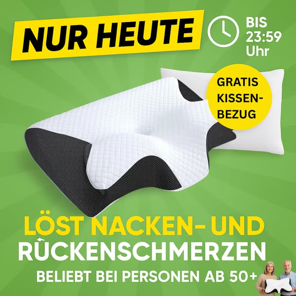 Schluss mit Nacken- & Rückenschmerzen – Hol dir JETZT dein Schmerzfrei-Kissen!