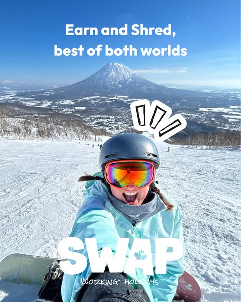 Want to hit the slopes? ⛷️ We're here to simplify the process, helping you earn as you shred. Start applying for your Japan ski season 2026. Hiring ends June, don't miss out!❄️