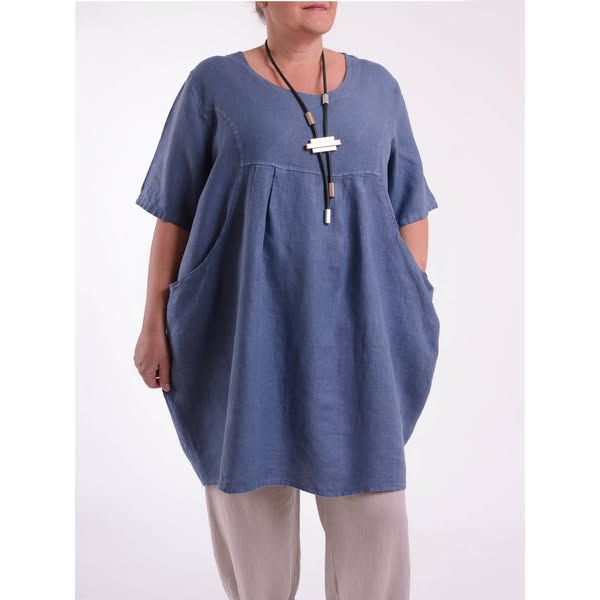Heavy Linen Quirky Tunic - 9479
