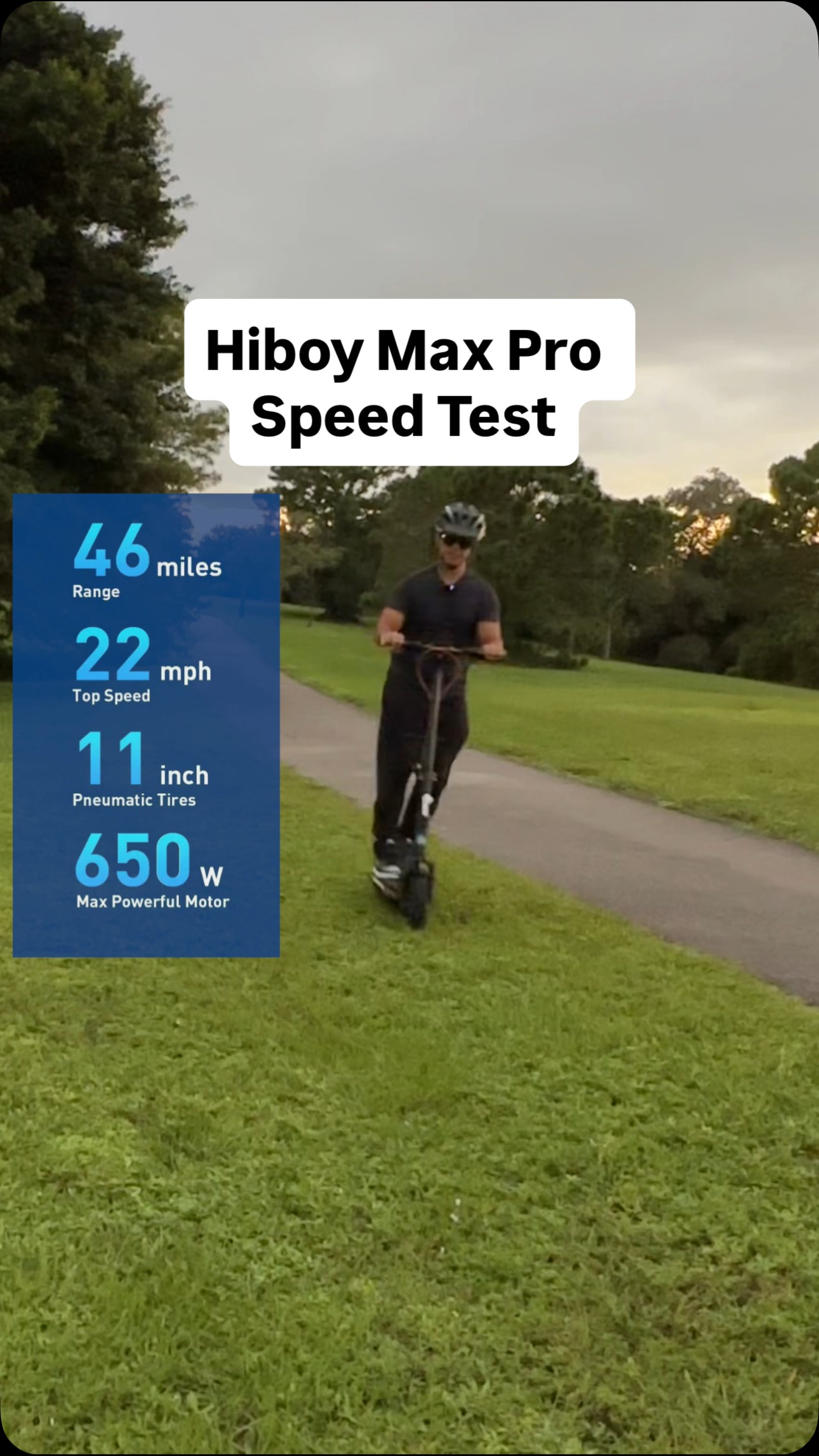 Racing my son for a quick speed test with my brand new @hiboyofficial #MaxPro #ElectricScooter 🤩 Comment below “Scooter info” and I’ll DM the direct link 🛴🤗 #EScooter #Hiboy