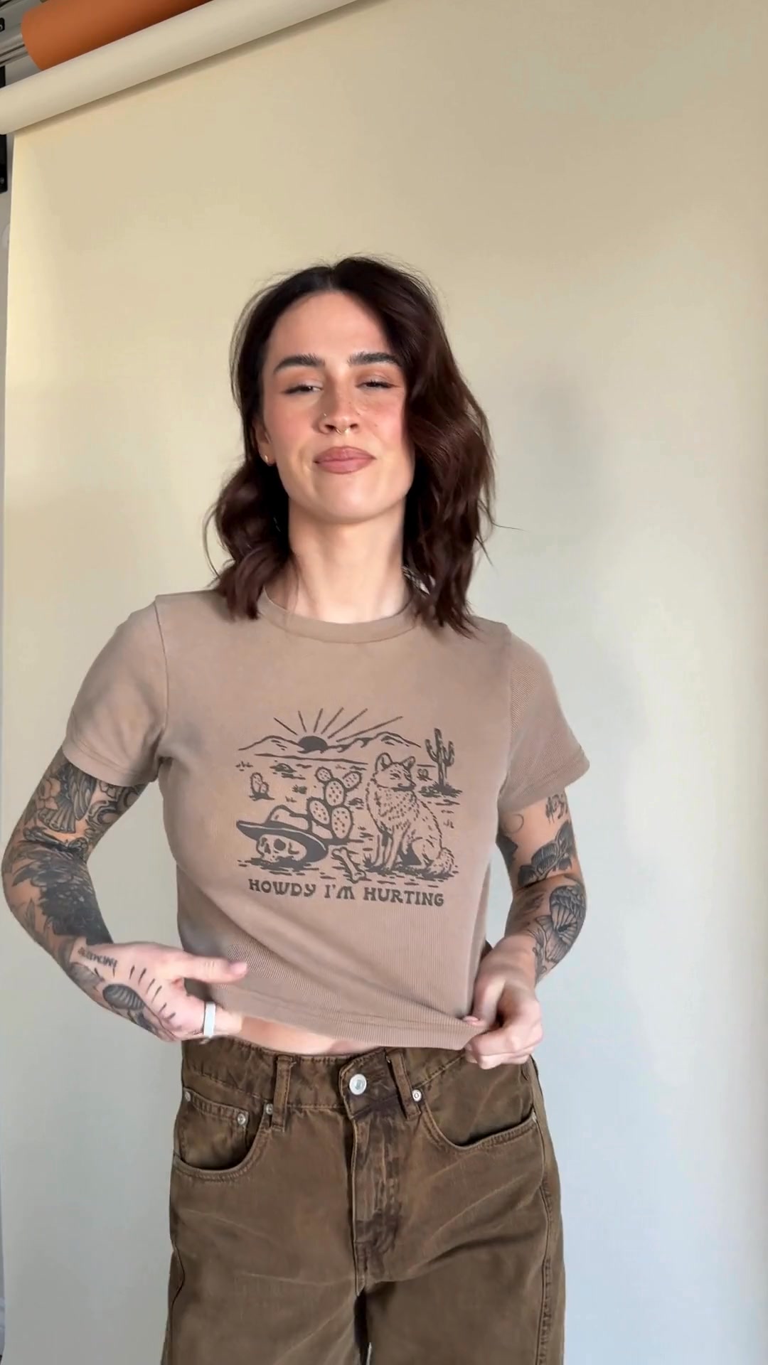 Howdy I'm Hurting Baby Tee