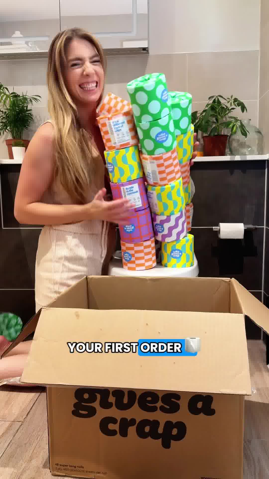 48 rolls = 12 months of TP