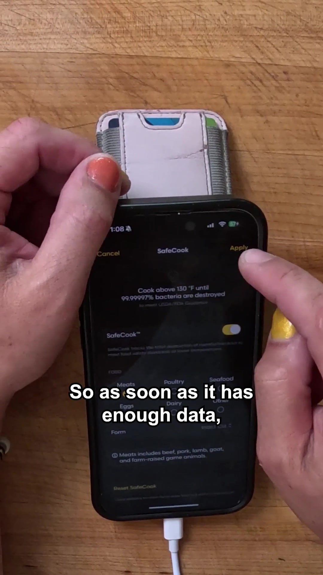 Cooking with the Predictive Thermometer