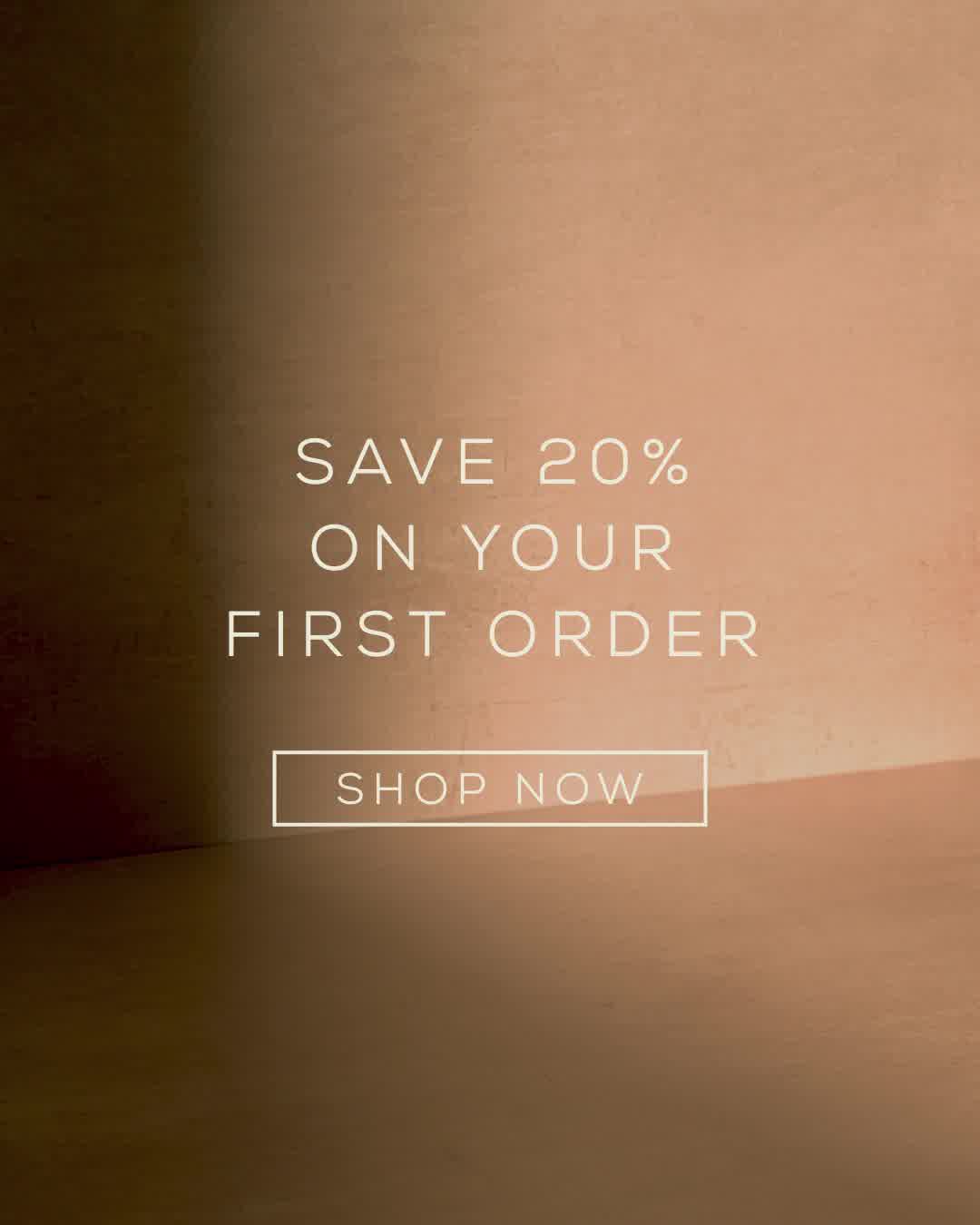 20% Off Your First 3 Orders