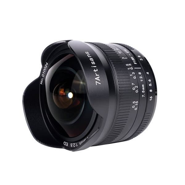 MF 7.5mm f/2.8 Mark II APS-C lens for E/EOS-M/EOS-R/FX/M43/Z