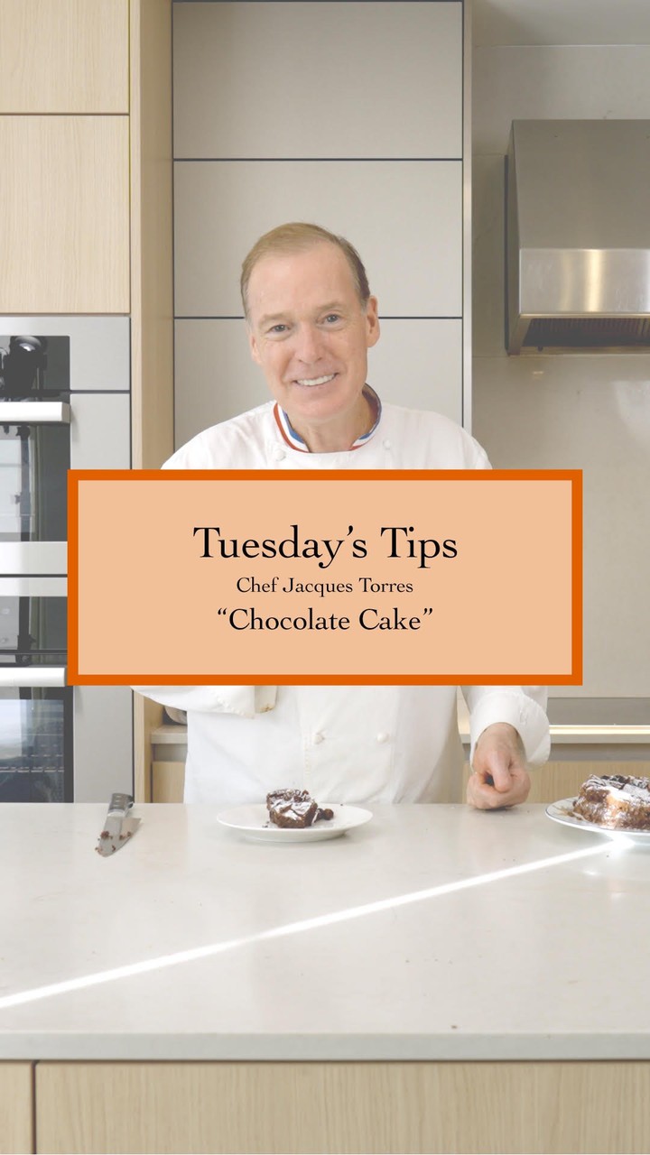 🍫 Tuesday’s Tips: Chocolate Cake 🍫

This week, I share a decadent chocolate cake recipe to add a little extra sweetness to your week!

Ingredients:

- 200g softened butter 
- 250g real chocolate 
- 4 egg yolks 
- 4 egg whites 
- 1/2 cup milk 
- 2 tbsp flour 
- 2 tbsp corn starch 
- 200g sugar 
- 1 lemon 

Instructions: 

Mix the butter and chocolate, add egg yolks and milk, then fold in whipped egg whites, sugar, and a hint of lemon juice. 

Blend with flour and corn starch, pour into a baking tray, and bake for 50 minutes at 350°F. 

Once cooled, top with powdered sugar and a scoop of ice cream!

#TuesdayTips #ChocolateCake #ChefJacquesTorres #ChocolateLovers