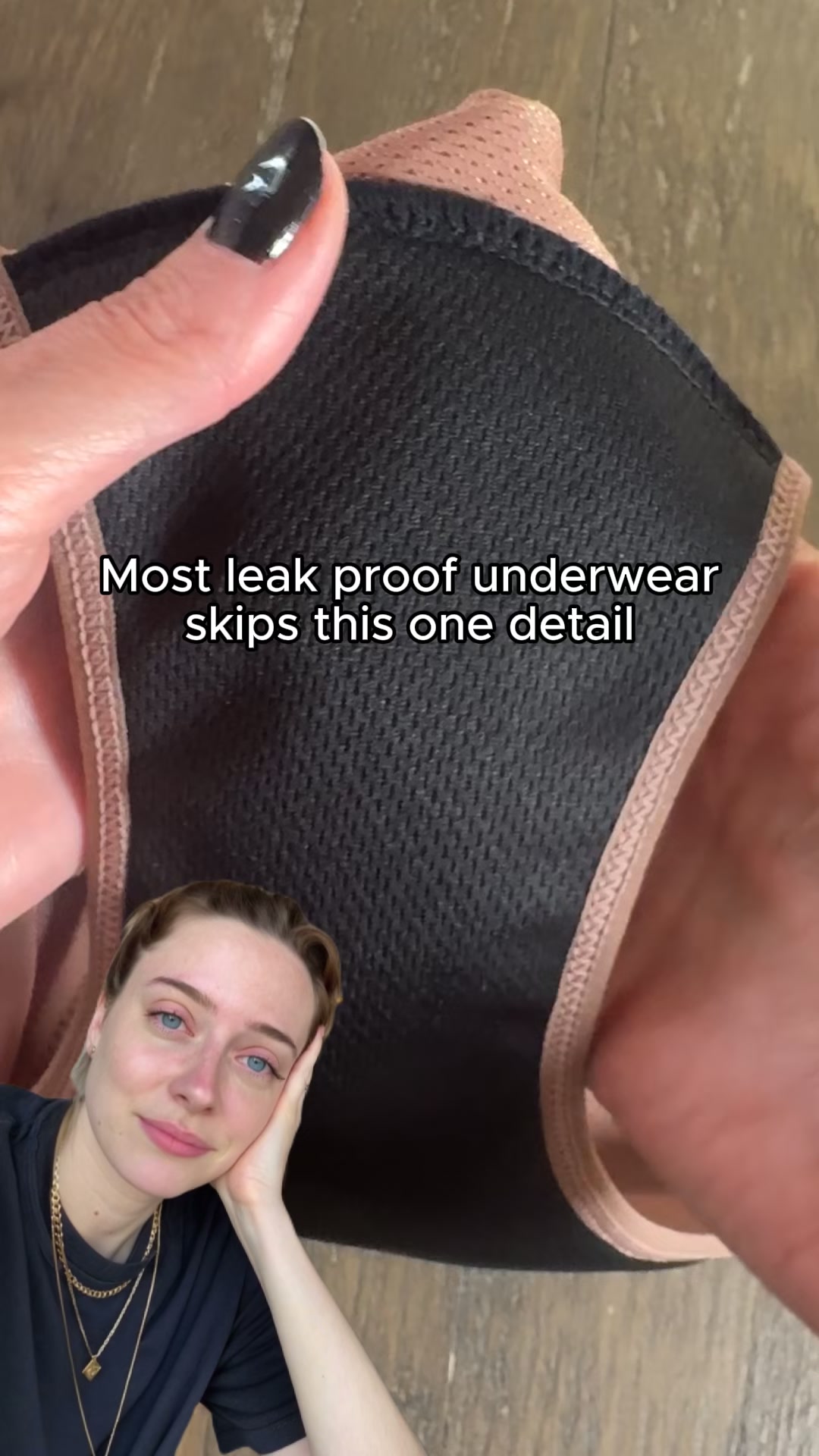 Meet the discreet “black panel” keeping women dry all day.