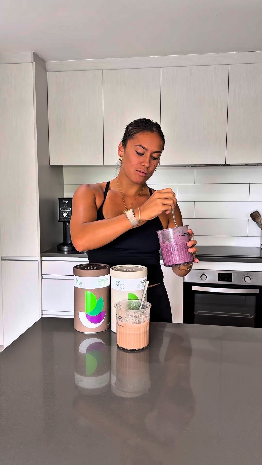 Choccy peanut butter & berry yogurt ninja creami