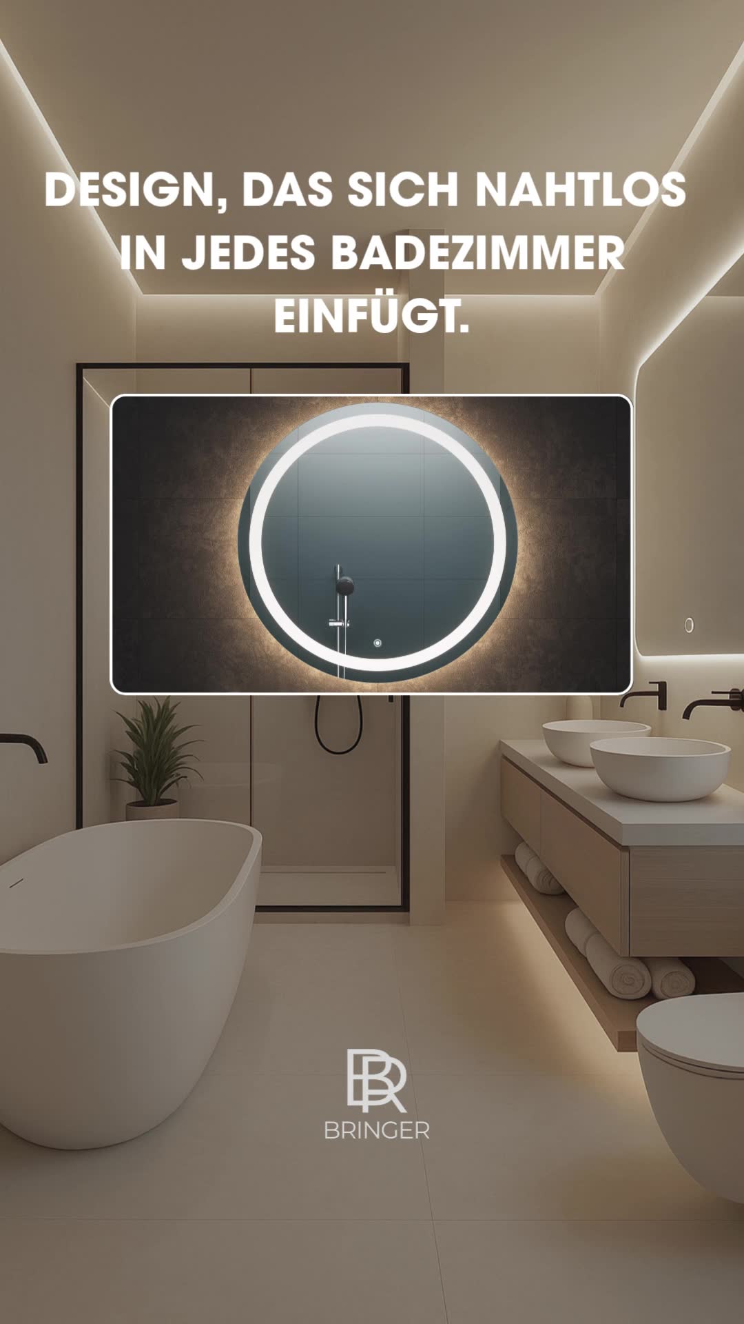 Stilvolles Licht für stilvolle Bäder.