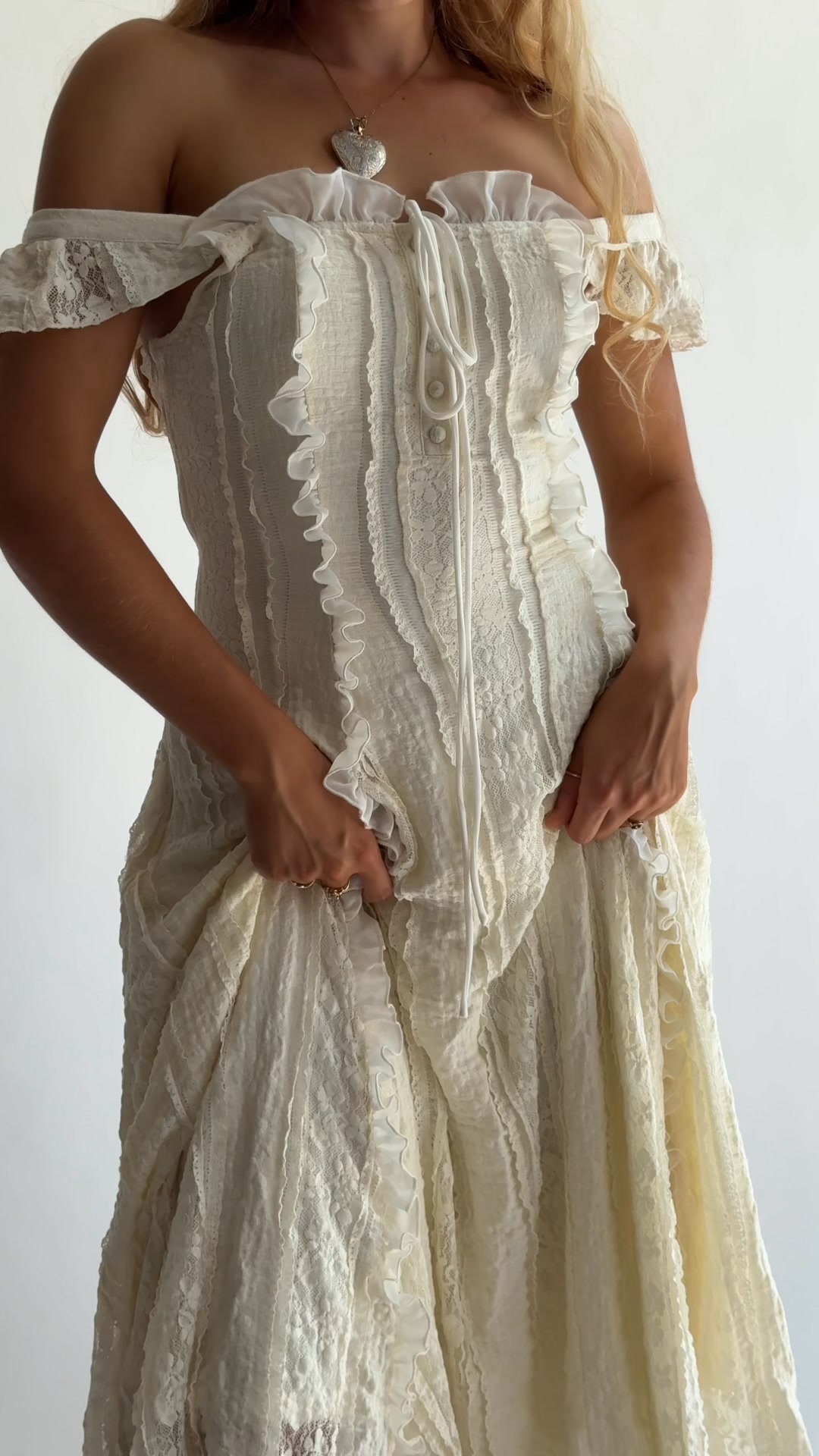 The Ophelia in lily lace, now launched.