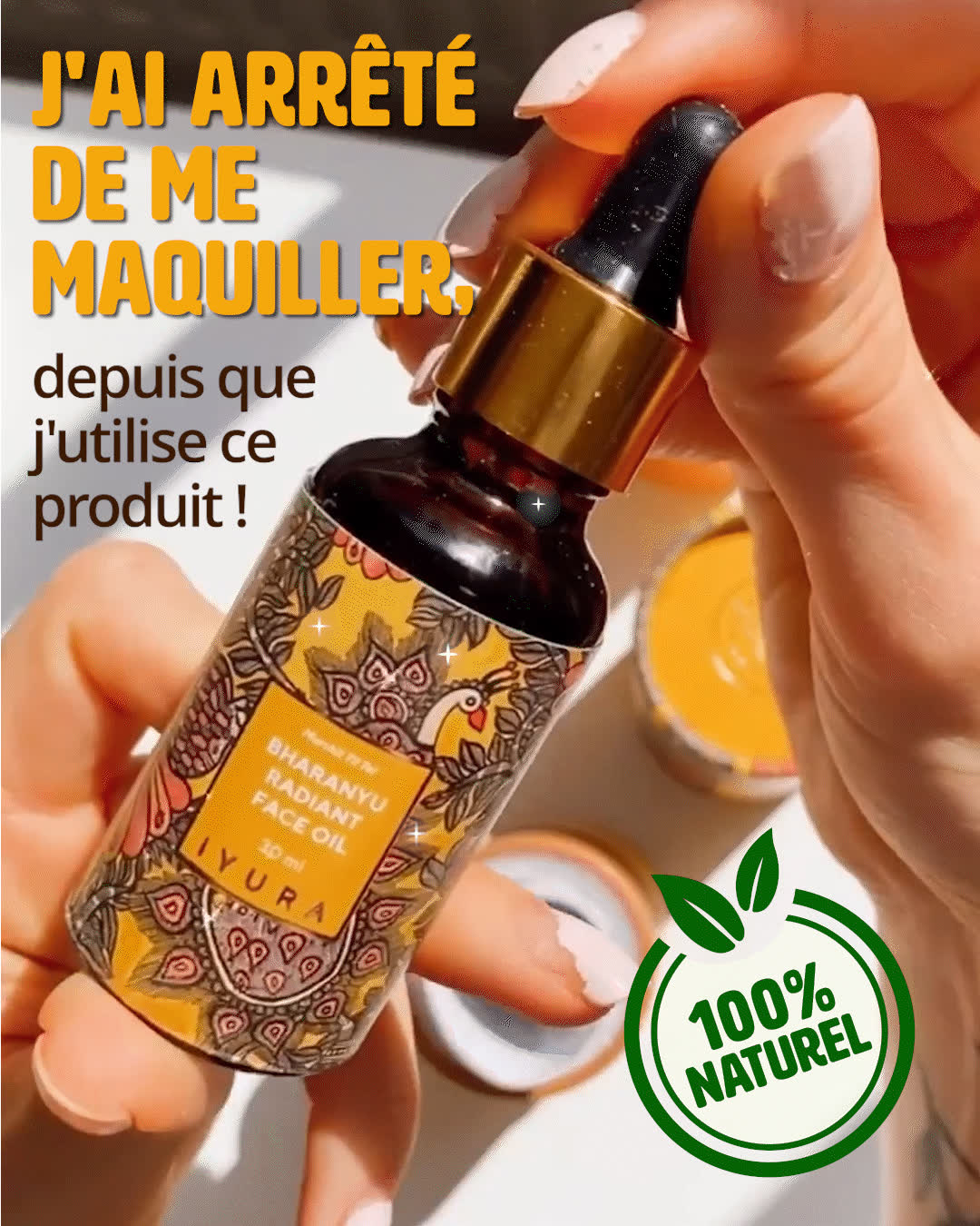 3 gouttes par jour, 5 minutes, terminé.