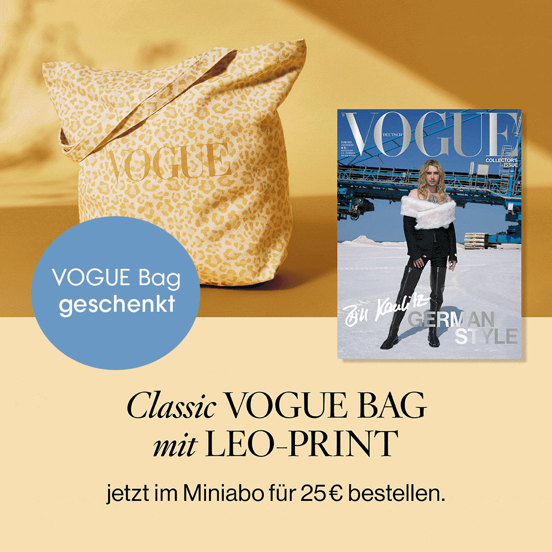 Exklusive VOGUE Bag - mit stylischem Leo-Print