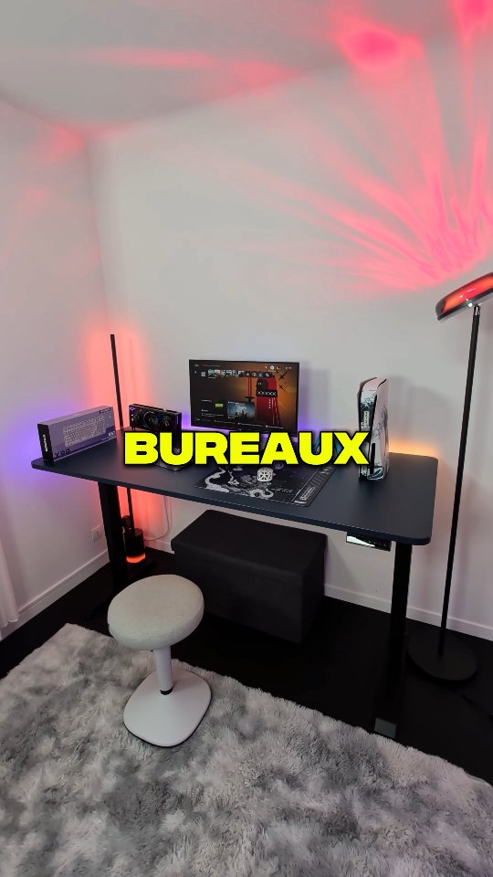Le MEILLEUR bureau ASSIS-DEBOUT 🔥 Code : FREEZY (lien en bio) #Desktronic #HomePro #Bureau #Publicite @desktronic