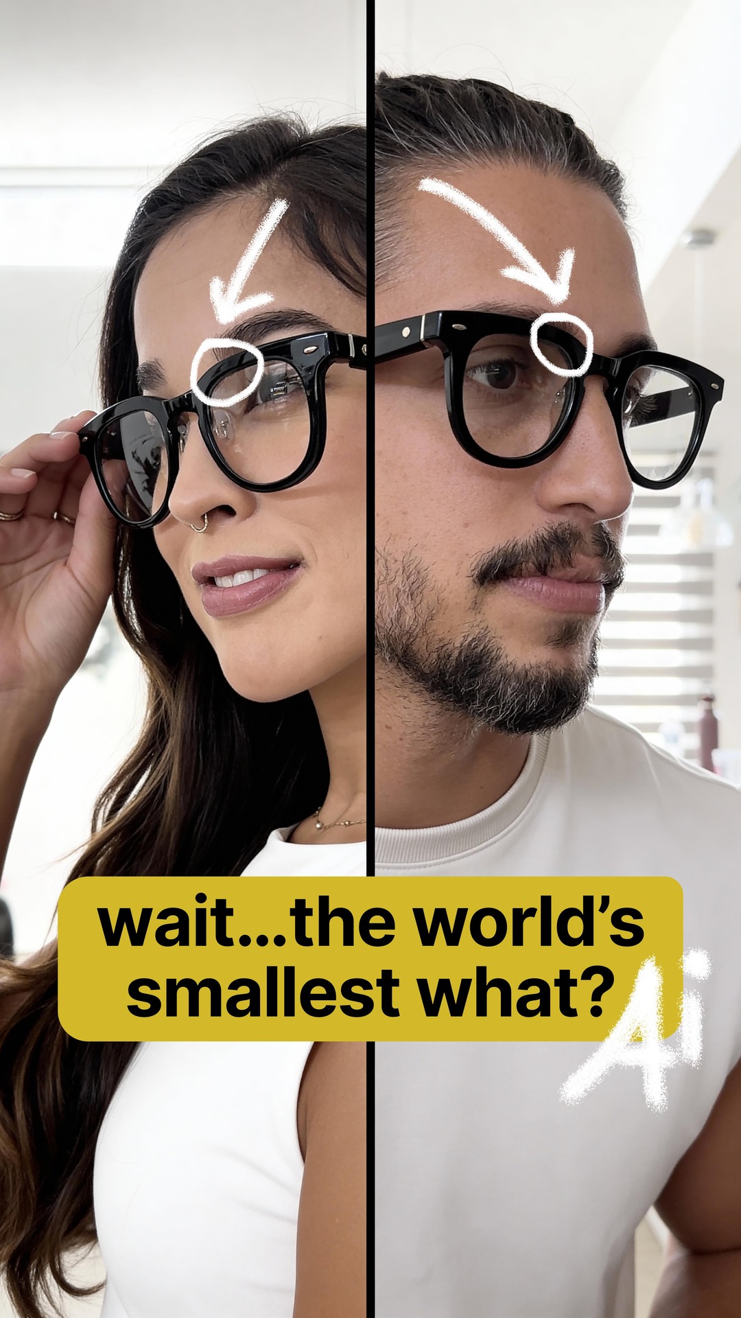 Comment AI for the link to AI glasses that hide the world’s smallest private screen that no one can see. With a smart ring for secret gestures, proactive AI answers, live translations, transcription, notifications, voice notes, and open-ear audio, this is hands-free productivity that actually looks good.
@halliday_global 
#halliday #aiglasses #smartglasses #wearabletech #aitools