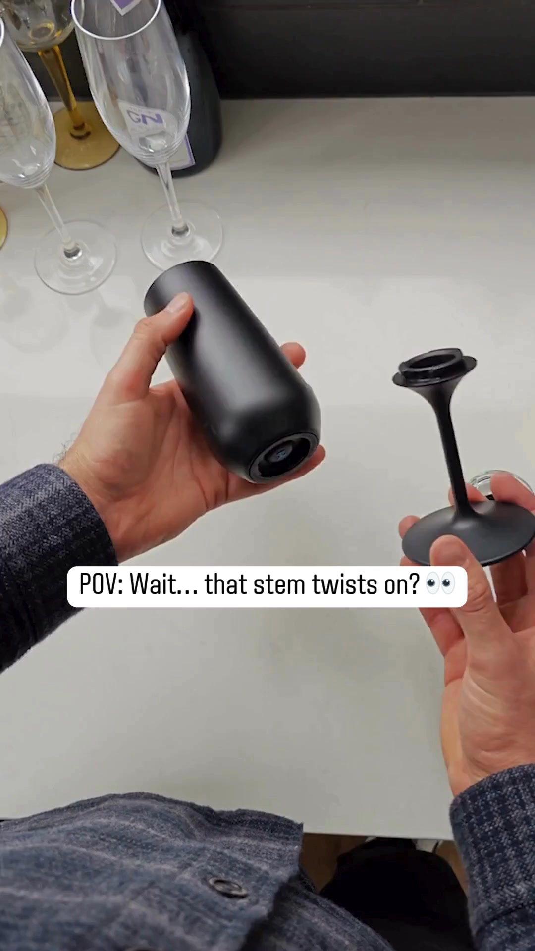 POV: Wait… that stem twists on? 👀