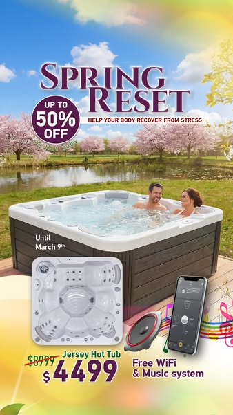 Save Up to 50% on Hot Tubs