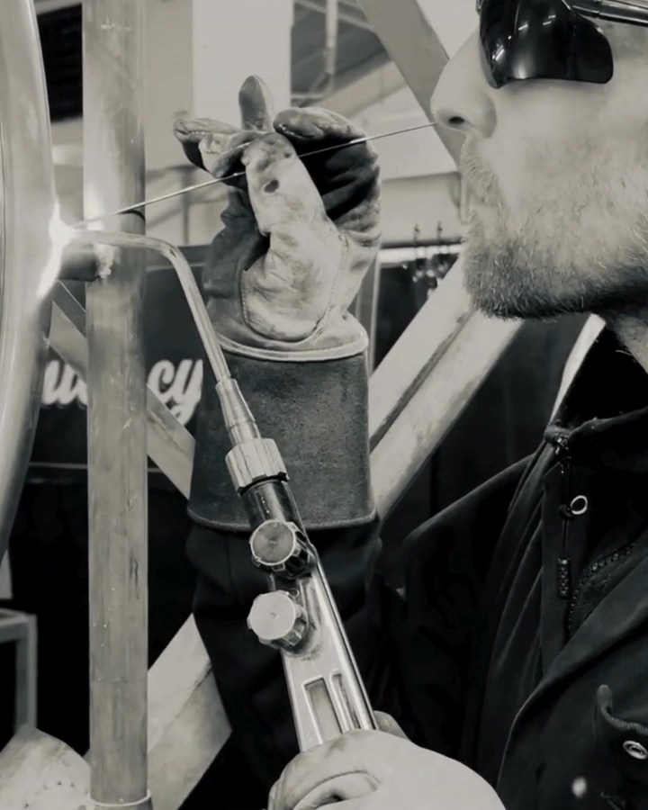 We braze, silver solder and TIG weld the carefully selected Reynolds steel tubing to create our cycle frames here in Britain for one very simple reason – to achieve the perfect finish. 

Our expert brazers take the time and care to ensure every frame gets the attention to detail it deserves. Handcrafted quality every time. 

Each frame is then hand-cleaned of all surplus brass and swarf (a process called fettling) and shot-blasted to clean the frame surface ready for painting. 

Handcrafted by Pashley, with love 💗

#Pashley #bicycles #bikes #handcraftedbikes #britishbikes