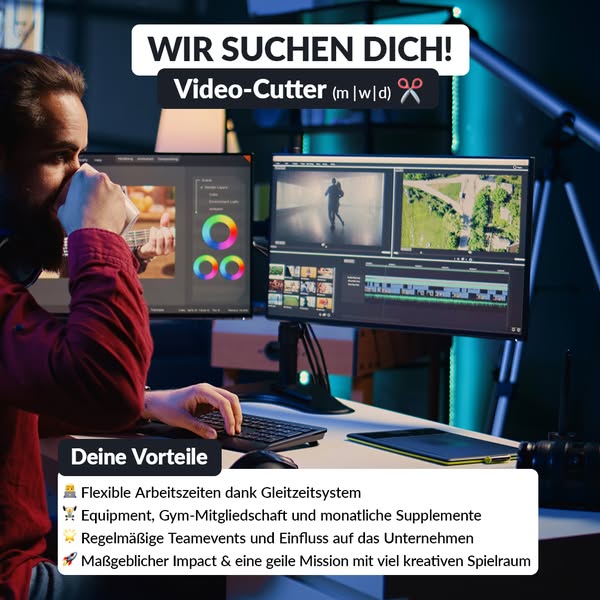 🚀 Videocutter (m/w/d) gesucht !