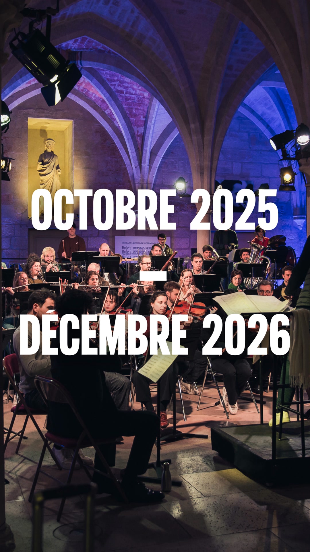 D'octobre 2025 à décembre 2026