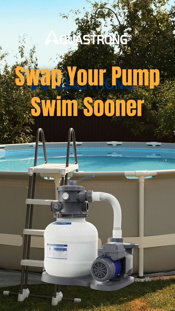 Above-ground pool owners know… a good filtration system is everything. 💧

If your old pump is struggling, now is the perfect time to upgrade.

 The AQUASTRONG Sand Filter Pump keeps your water clean, clear, and ready to swim.

Swap it early.
 Enjoy sooner.
 Spend more days in the pool this season.

https://shorturl.at/kmnMC

#aquastrong #sandfilterpump #poolupgrade #abovegroundpool #poolseason