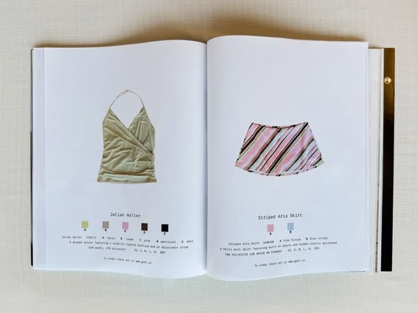 Spring catalog: ORDER NOW! TOLL-FREE 1-800-123-4567

Your favorite pieces, brought back in fresh colors ♡