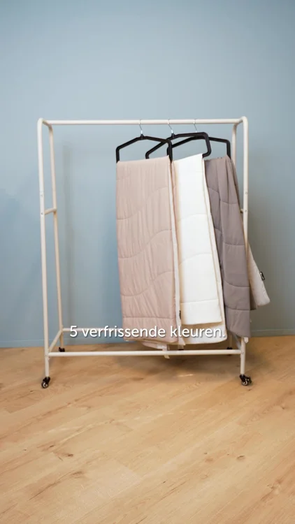 De koelste deken voor warme nachten. Nu in 5 kleuren.