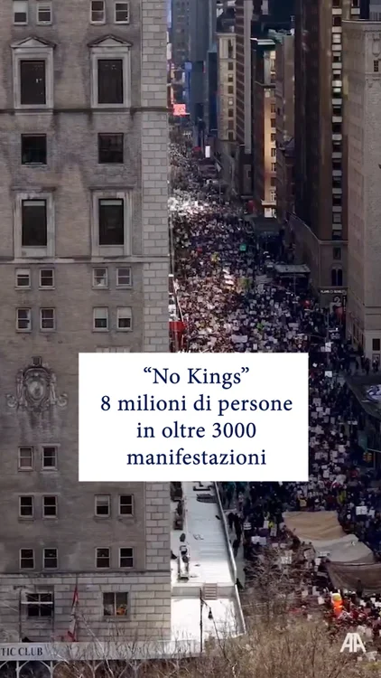 💥 “No Kings”, 8 milioni di persone in oltre 3000 manifestazioni nella giornata del 28 Marzo 2026