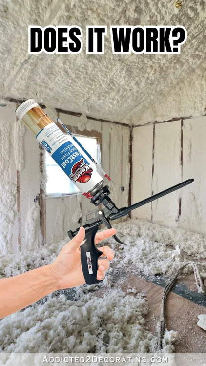 Kraken Spray Foam Insulation. Does it really work? Worth it or totally waste!  #krakenbond #krakenbondfastcoat #insulation #sprayfoaminsulation