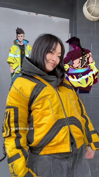 2-in-1 Cyber Jacket with reflective details.