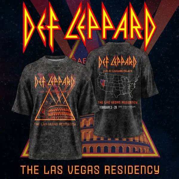 Def Leppard – Las Vegas Residency Tour Shirt 2026